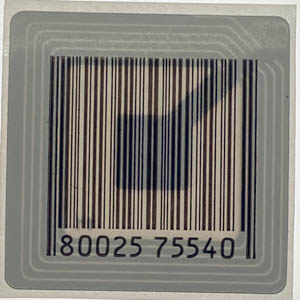 Verbrauchsartikel - Warensicherungsetikett - Klebeetikett RF - Serie 3810 Econ, Pseudobarcode, Deaktivierbar, 30x30mm