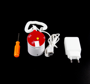 Éléments de sécurité - Câble spiralé FX, jeu sans câble de charge, avec alimentation électrique - Blanc
